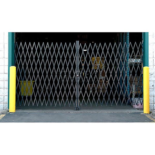 Global Industrial 10'W Double Folding Security Gate, 6-1/2'H 968104